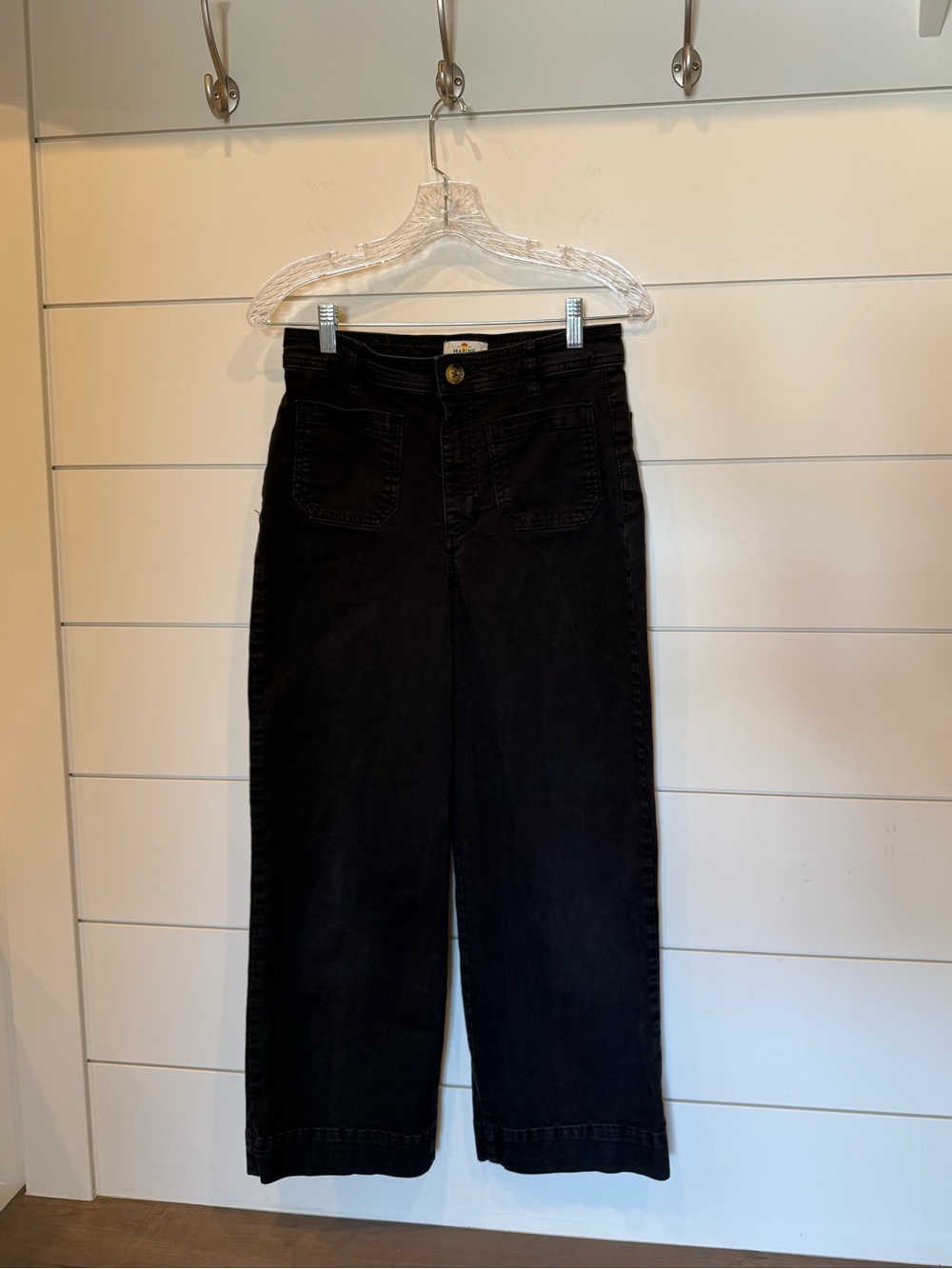 Marine Layer Bridget Wide Leg Front Pocket Crop Pant sz 8 - Picture 2 of 8